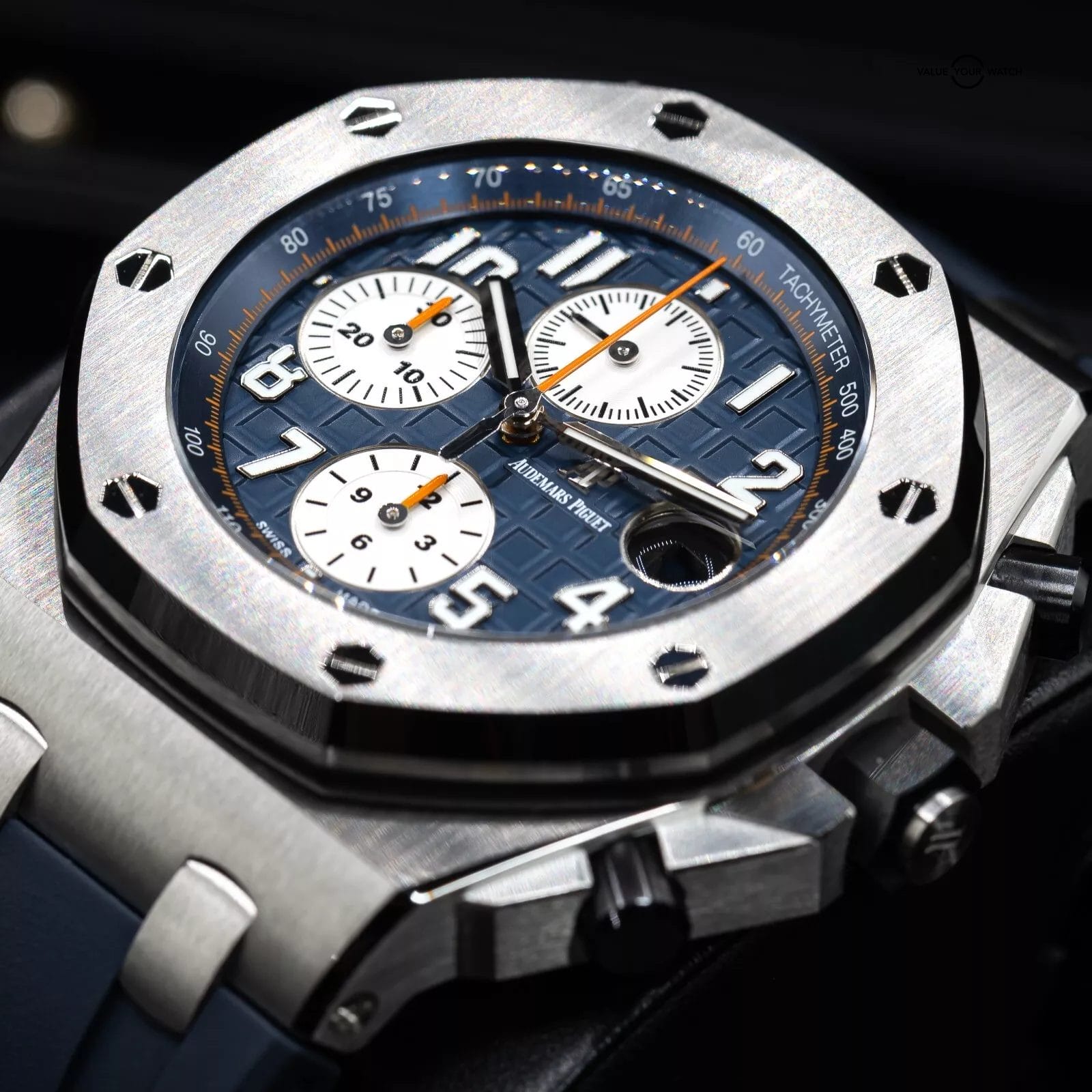 Audemars Piguet Royal Oak Blue Men's Watch with Rubber Strap -... - Image 11