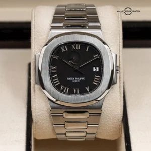 Patek Philippe Nautilus Jumbo Steel Black Power Reserve 42mm 3710/1A