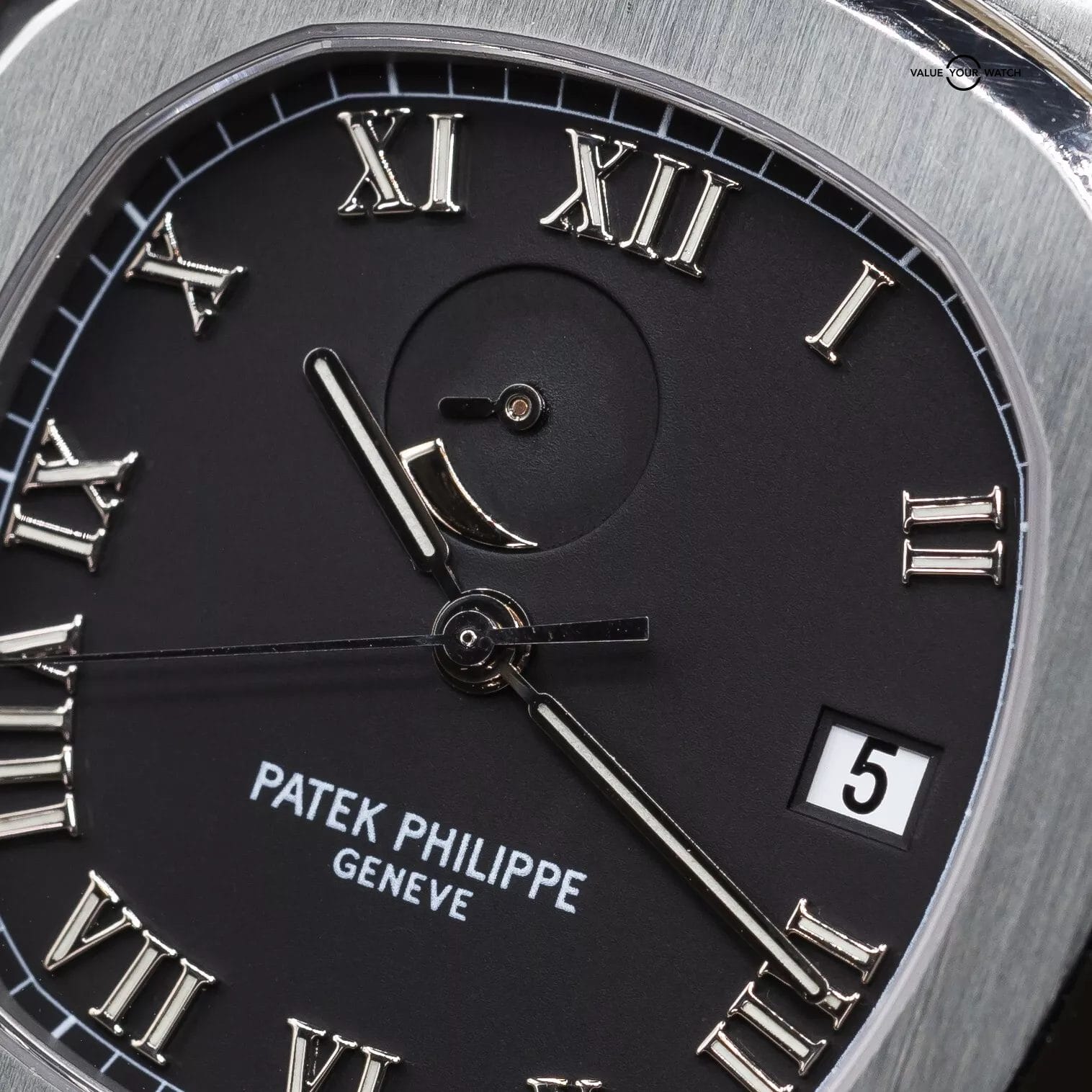 Patek Philippe Nautilus Jumbo Steel Black Power Reserve 42mm 3710/1A - Image 9