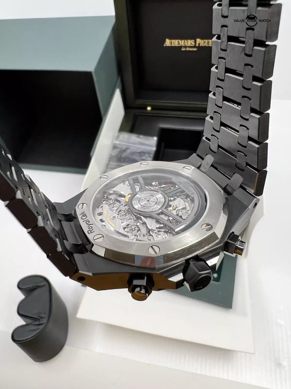 2024 Black Ceramic Chronograph Audemars Piguet Royal Oak 41MM Complete Set - Image 6