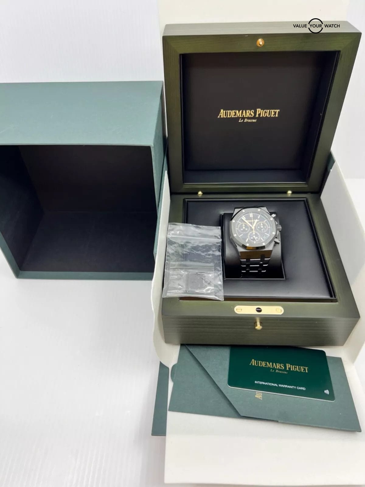 2024 Black Ceramic Chronograph Audemars Piguet Royal Oak 41MM Complete Set - Image 5