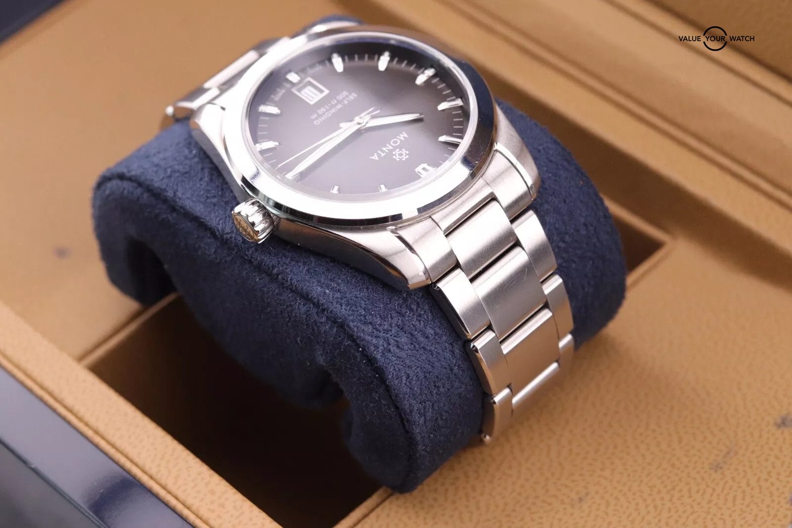 Monta Noble Anthracite Dial Watch | Sellita SW300 Automatic Watch | Complete Set - Image 5