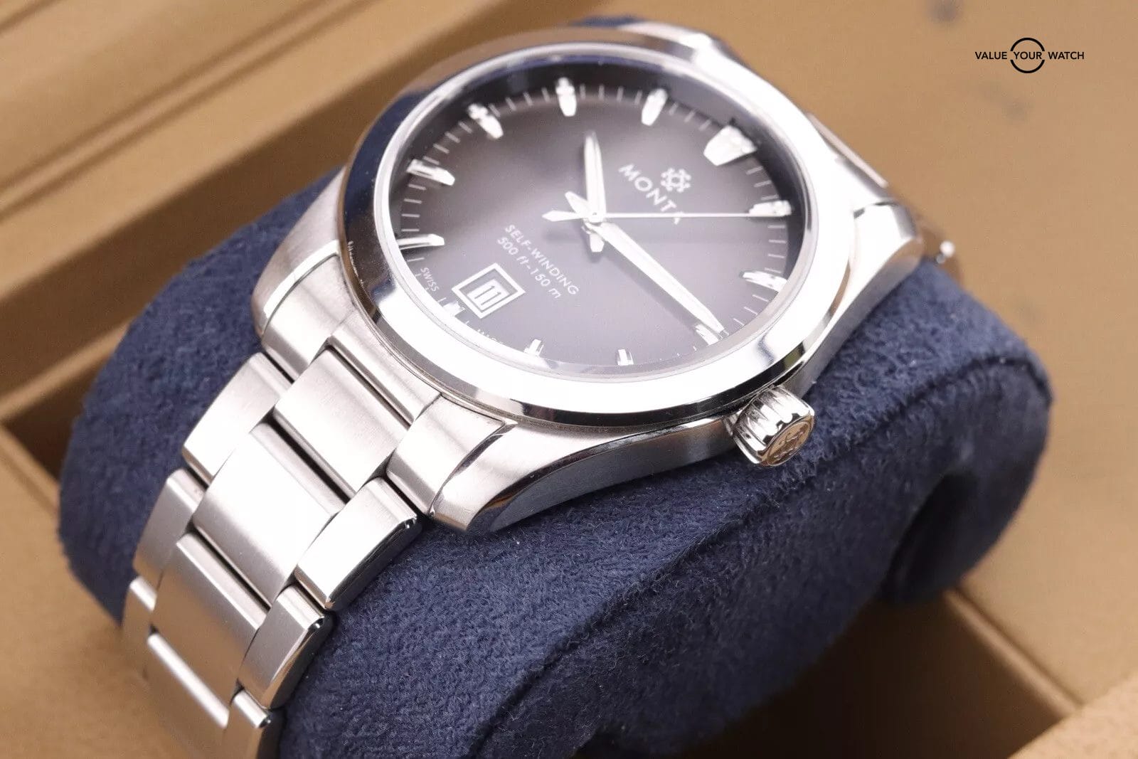 Monta Noble Anthracite Dial Watch | Sellita SW300 Automatic Watch | Complete Set - Image 6