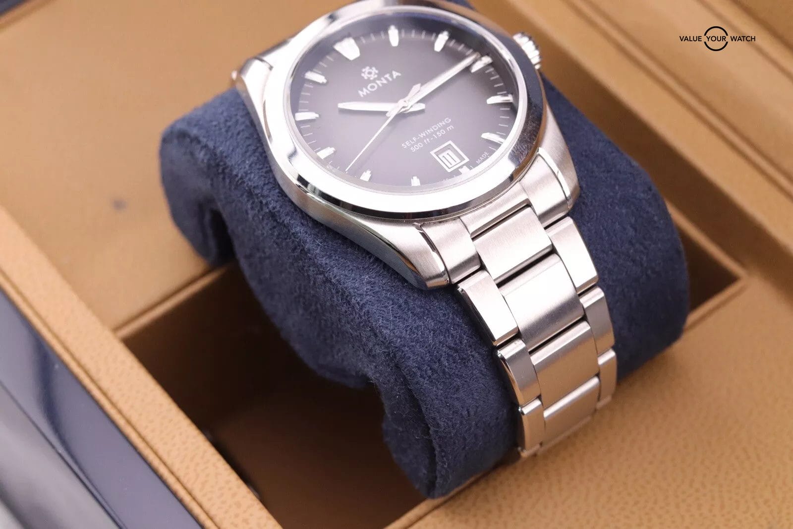 Monta Noble Anthracite Dial Watch | Sellita SW300 Automatic Watch | Complete Set - Image 11