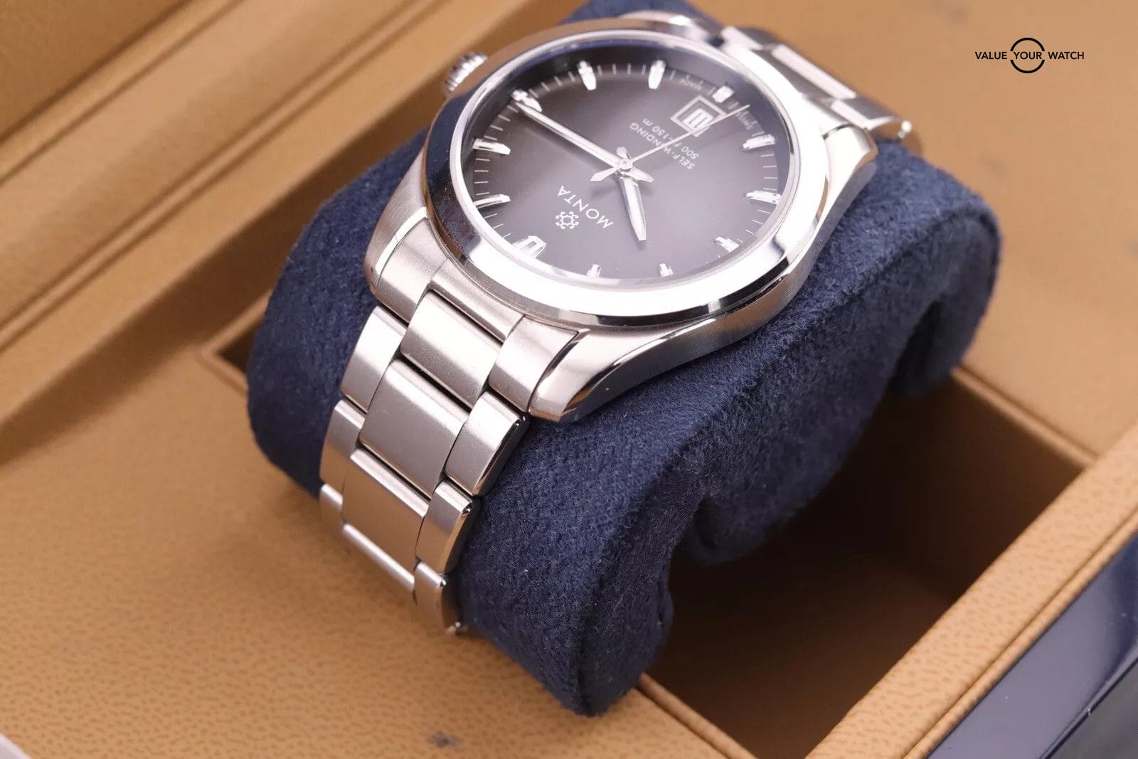 Monta Noble Anthracite Dial Watch | Sellita SW300 Automatic Watch | Complete Set - Image 12