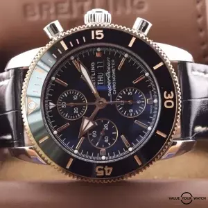 Breitling Superocean Heritage Chronograph 44 Watch with Rubber Strap - U13313