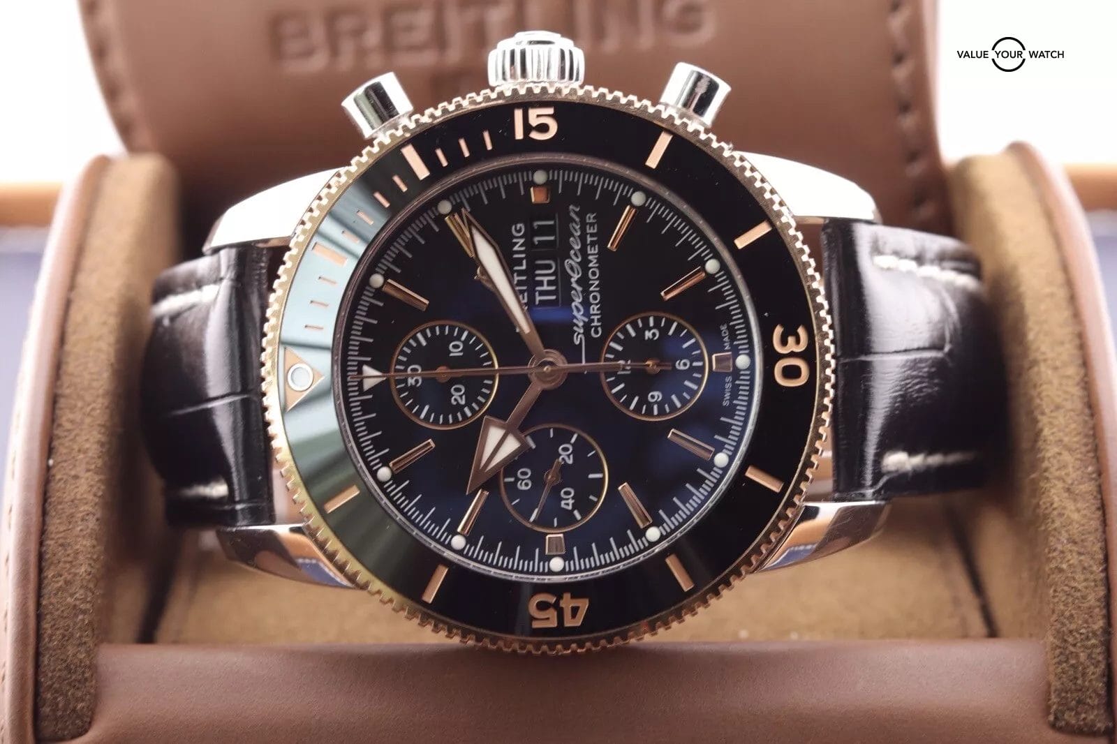 Breitling Superocean Heritage Chronograph 44 Watch with Rubber Strap - U13313