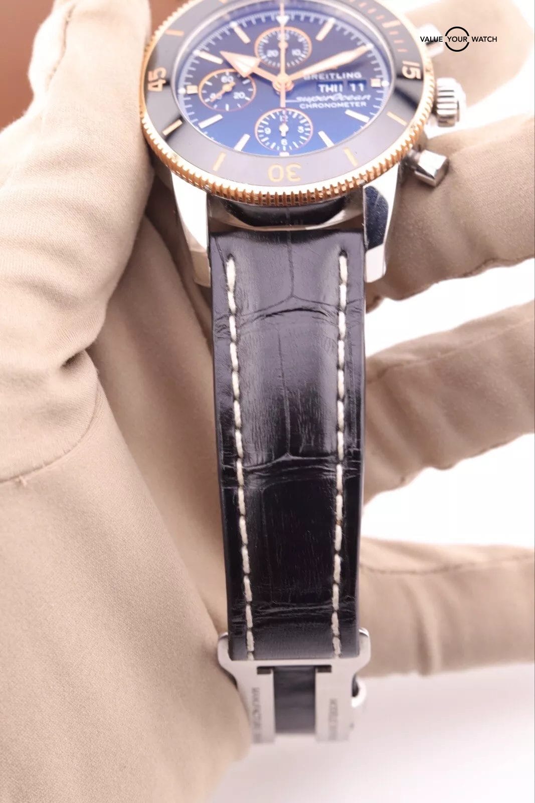 Breitling Superocean Heritage Chronograph 44 Watch with Rubber Strap - U13313 - Image 7