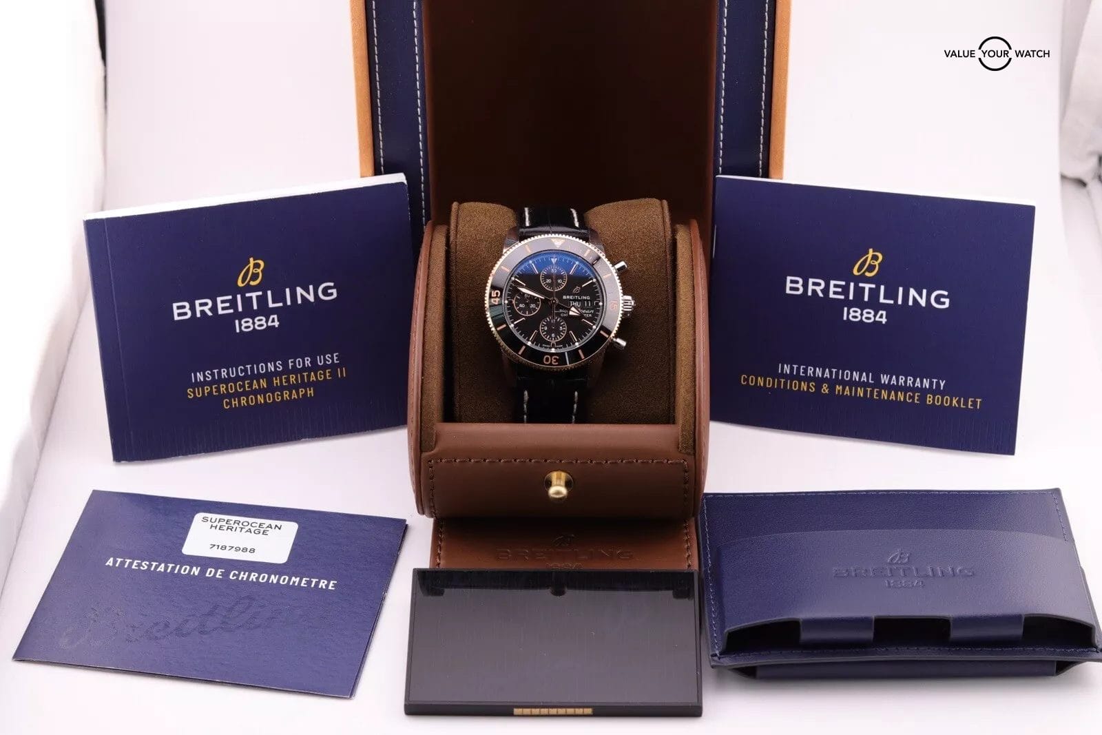 Breitling Superocean Heritage Chronograph 44 Watch with Rubber Strap - U13313 - Image 13