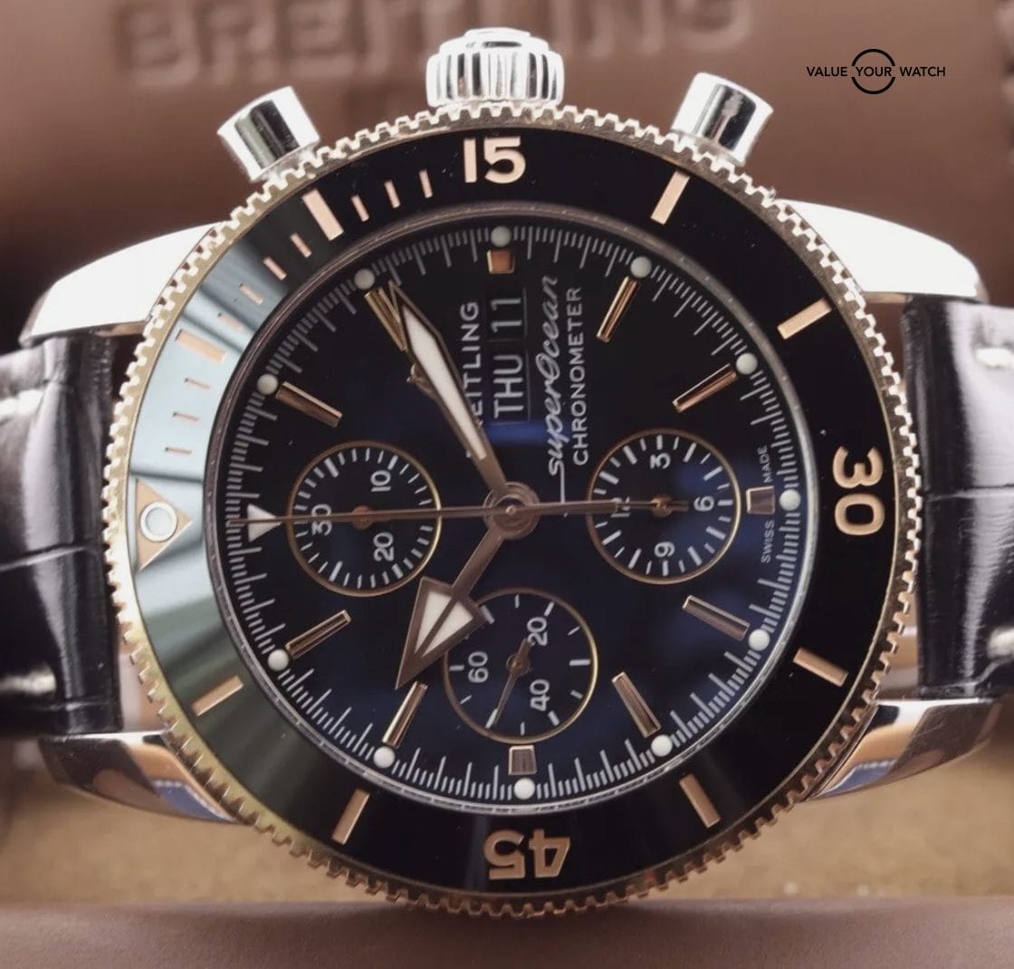 Breitling Superocean Heritage Chronograph 44 Watch with Rubber Strap - U13313 - Image 14
