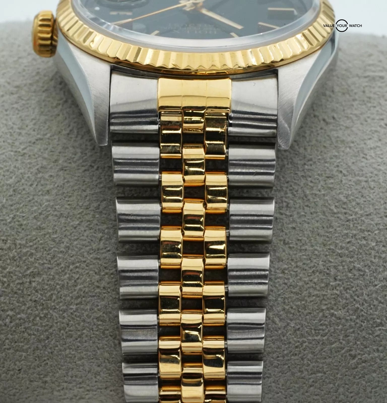 Rolex Datejust 16233 NO HOLES Black Dial 36mm 18K Yellow Gold/SS w/BOXES! - Image 3