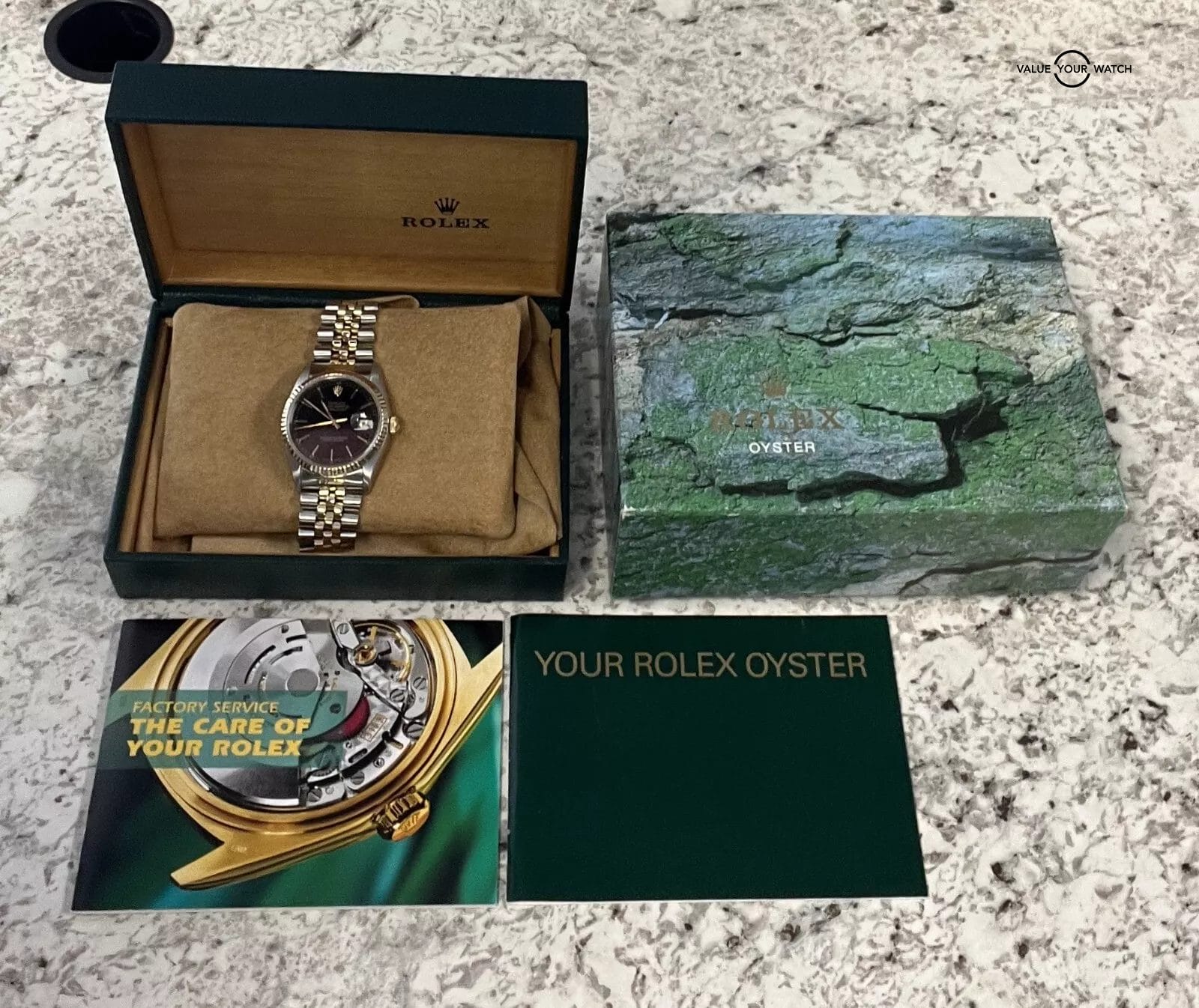 Rolex Datejust 16233 NO HOLES Black Dial 36mm 18K Yellow Gold/SS w/BOXES! - Image 8