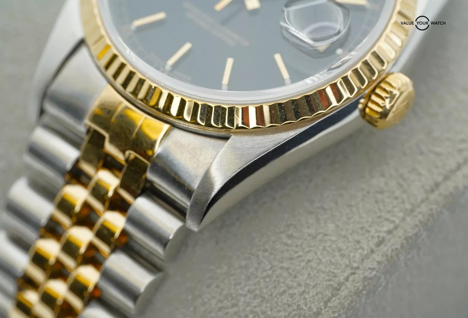 Rolex Datejust 16233 NO HOLES Black Dial 36mm 18K Yellow Gold/SS w/BOXES! - Image 9