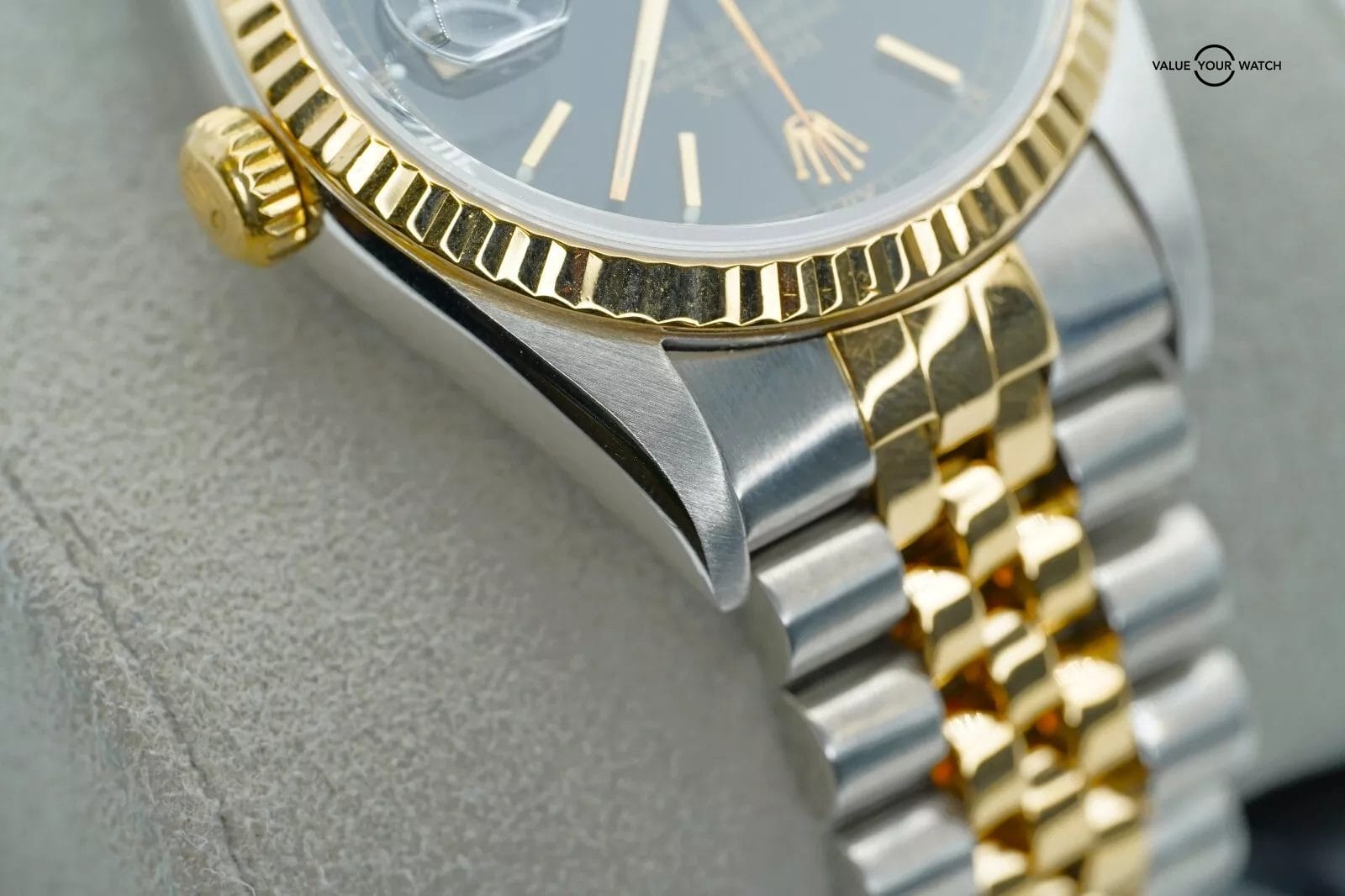 Rolex Datejust 16233 NO HOLES Black Dial 36mm 18K Yellow Gold/SS w/BOXES! - Image 10