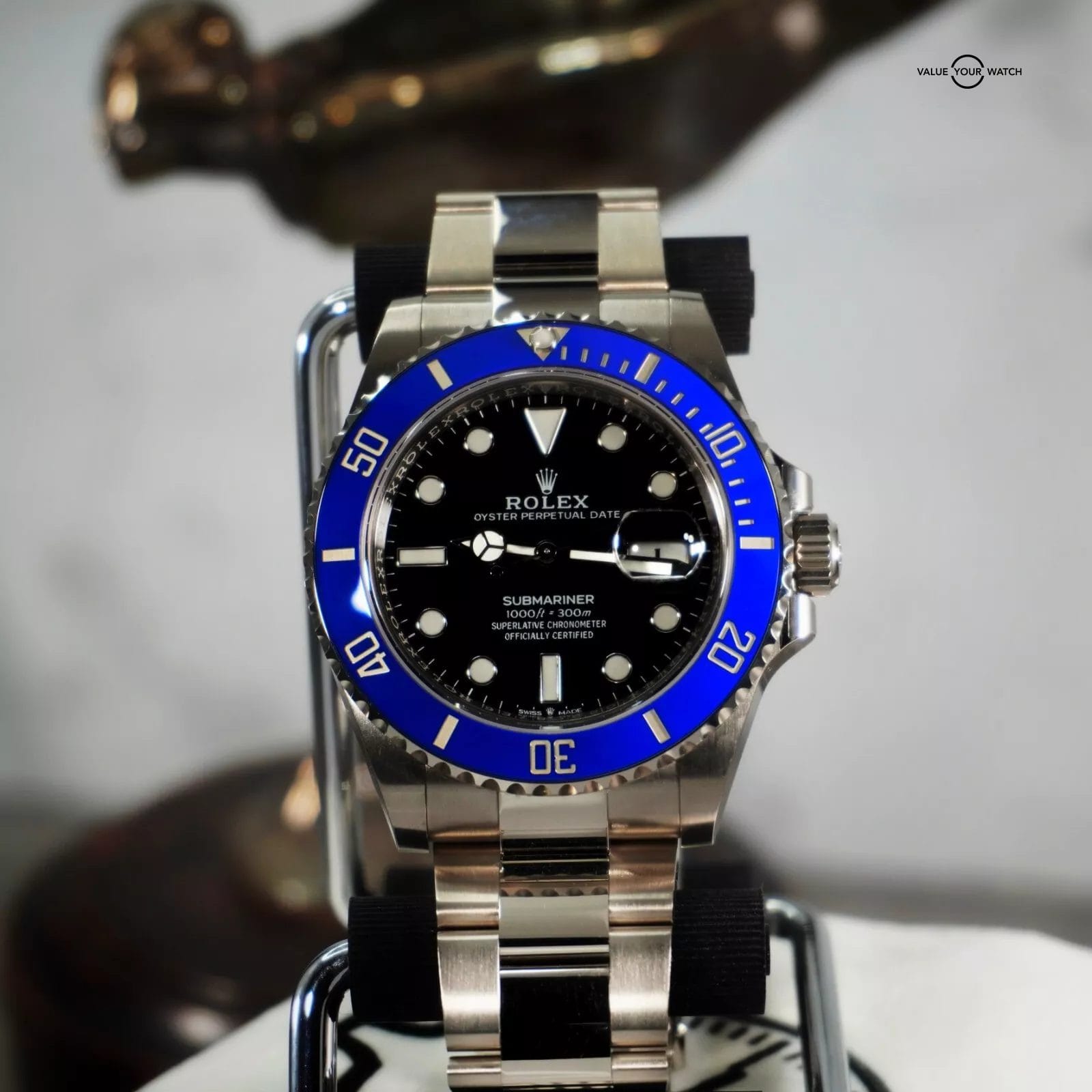 Rolex Oyster Perpetual Stainless Steel Rolex Submariner Blue Bezel