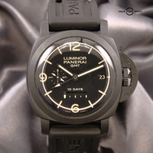 Panerai Luminor GMT 10 Day Ceramica Black Dial PAM00335 MSRP $17,800