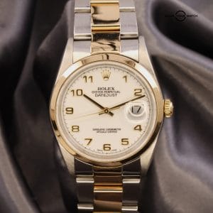 Two Tone Rolex Datejust White Dial MSRP $8,650 &#8211; REF # 16203 &#8211; FULL SET