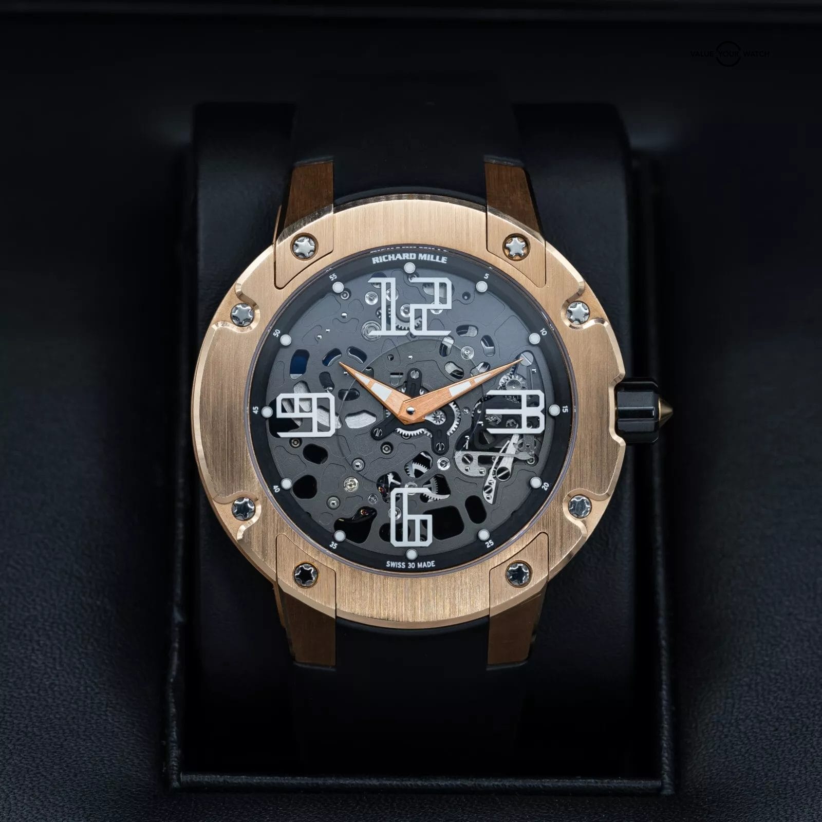 Richard Mille Extra Flat 45mm RM033, Full set with Winder Box - RM 033-AD-RG