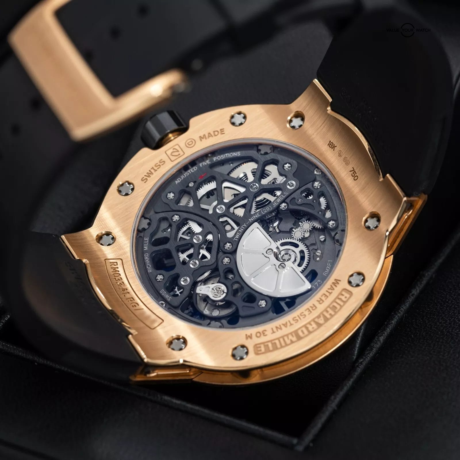 Richard Mille Extra Flat 45mm RM033, Full set with Winder Box - RM 033-AD-RG - Image 17