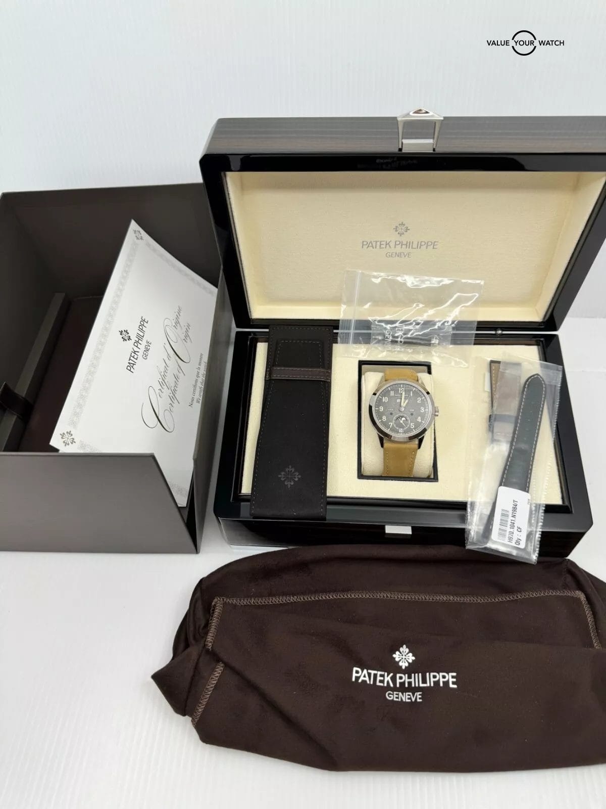 2024 Unworn Patek Philippe Complications 5326G-0011 White Gold Grey Grained Dial - Image 7