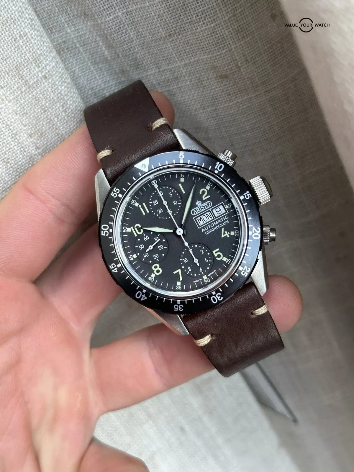 Aristo Aviator Day/Date Chronograph | Made In Germany | Automatic