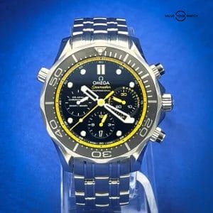 OMEGA Diver 300M Black Dial Men's Watch with Stainless Steel Bracelet Full Set
