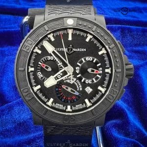 Ulysse Nardin Maxi Marine Black Sea Limited Edition Mens Chronograph 353-92-3C