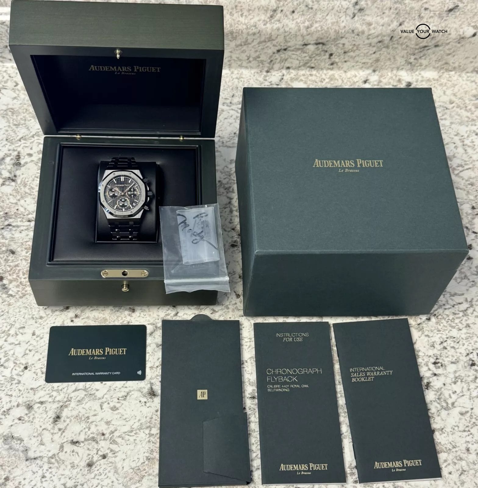 Audemars Piguet Royal Oak Chronograph 41mm Black Ceramic 2022 BOXES/PAPERS! - Image 3