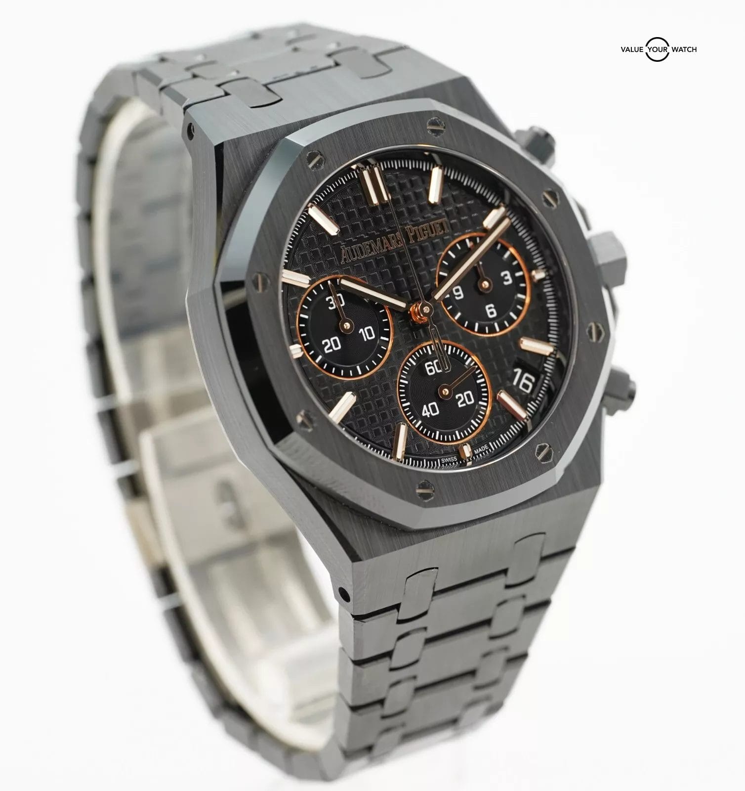 Audemars Piguet Royal Oak Chronograph 41mm Black Ceramic 2022 BOXES/PAPERS! - Image 8