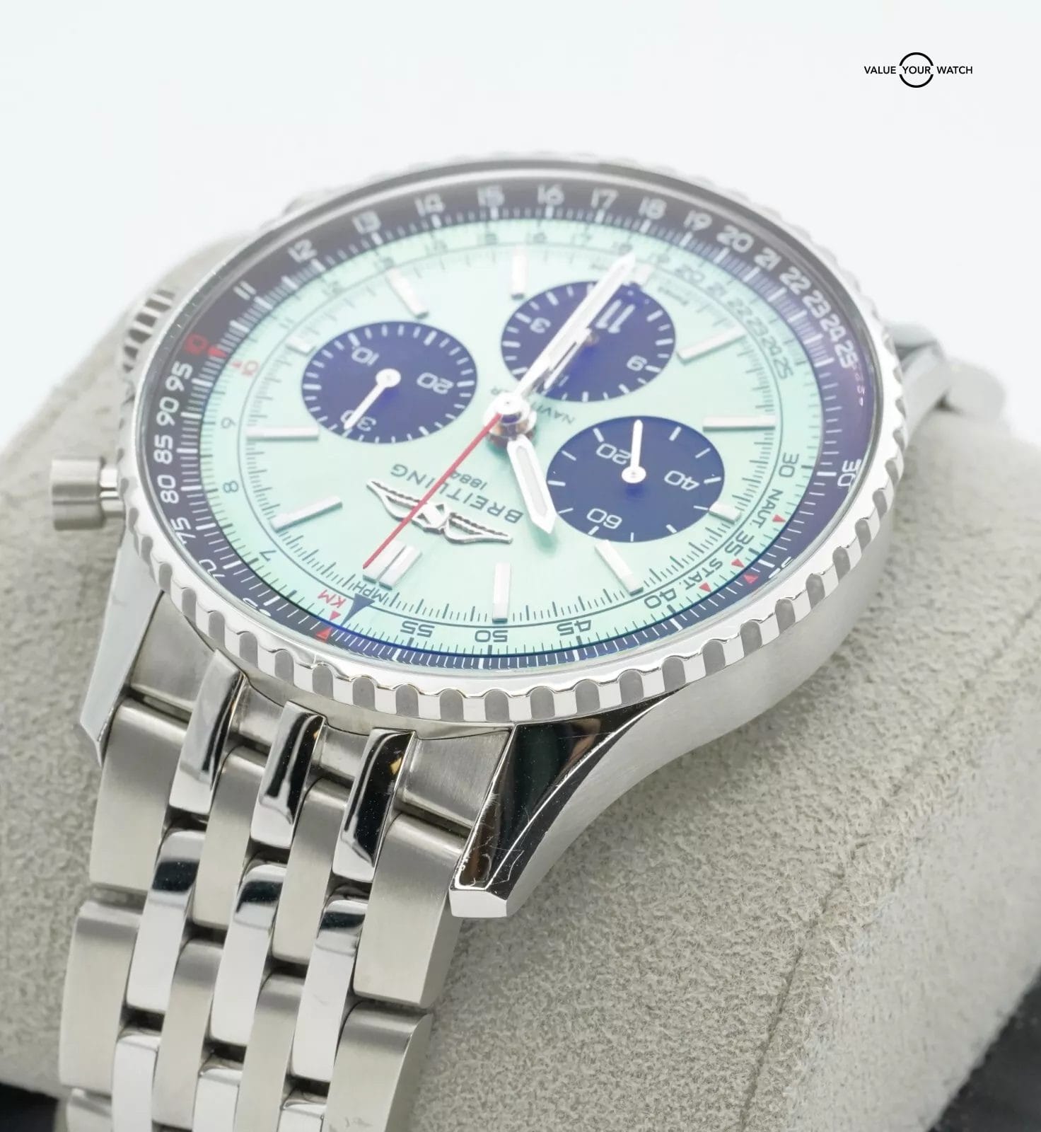 Breitling Navitimer 1 B01 Chronograph 43mm Green Dial 2 Extra Straps 2024 B/P!! - Image 9