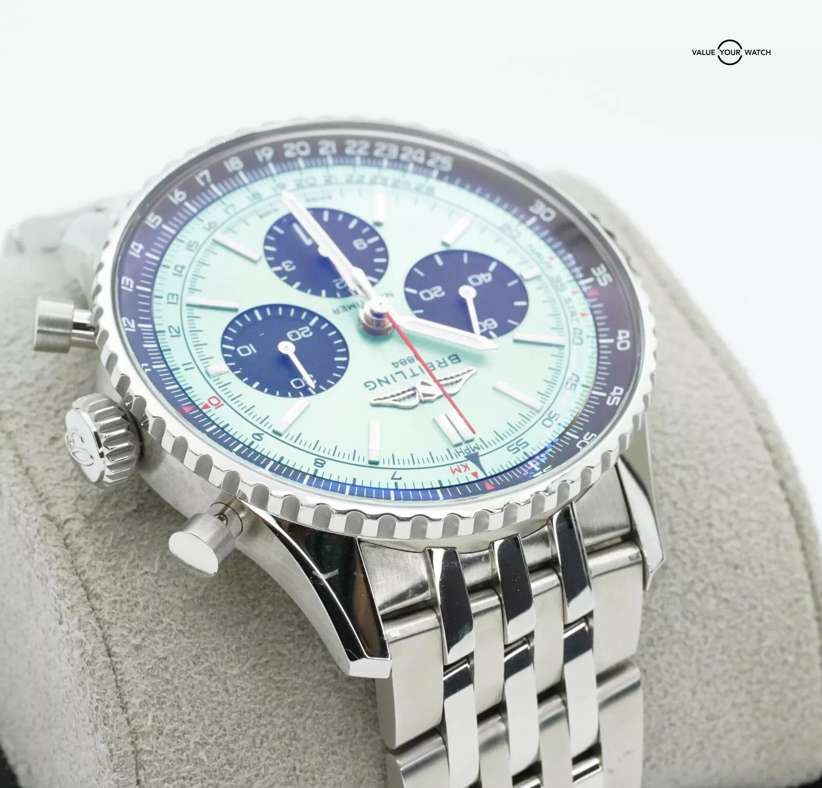 Breitling Navitimer 1 B01 Chronograph 43mm Green Dial 2 Extra Straps 2024 B/P!! - Image 10