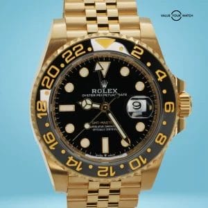 ROLEX GMT-Master II 126718GRNR 18K Yellow Gold Jubilee Black Dial 2023 B/P!