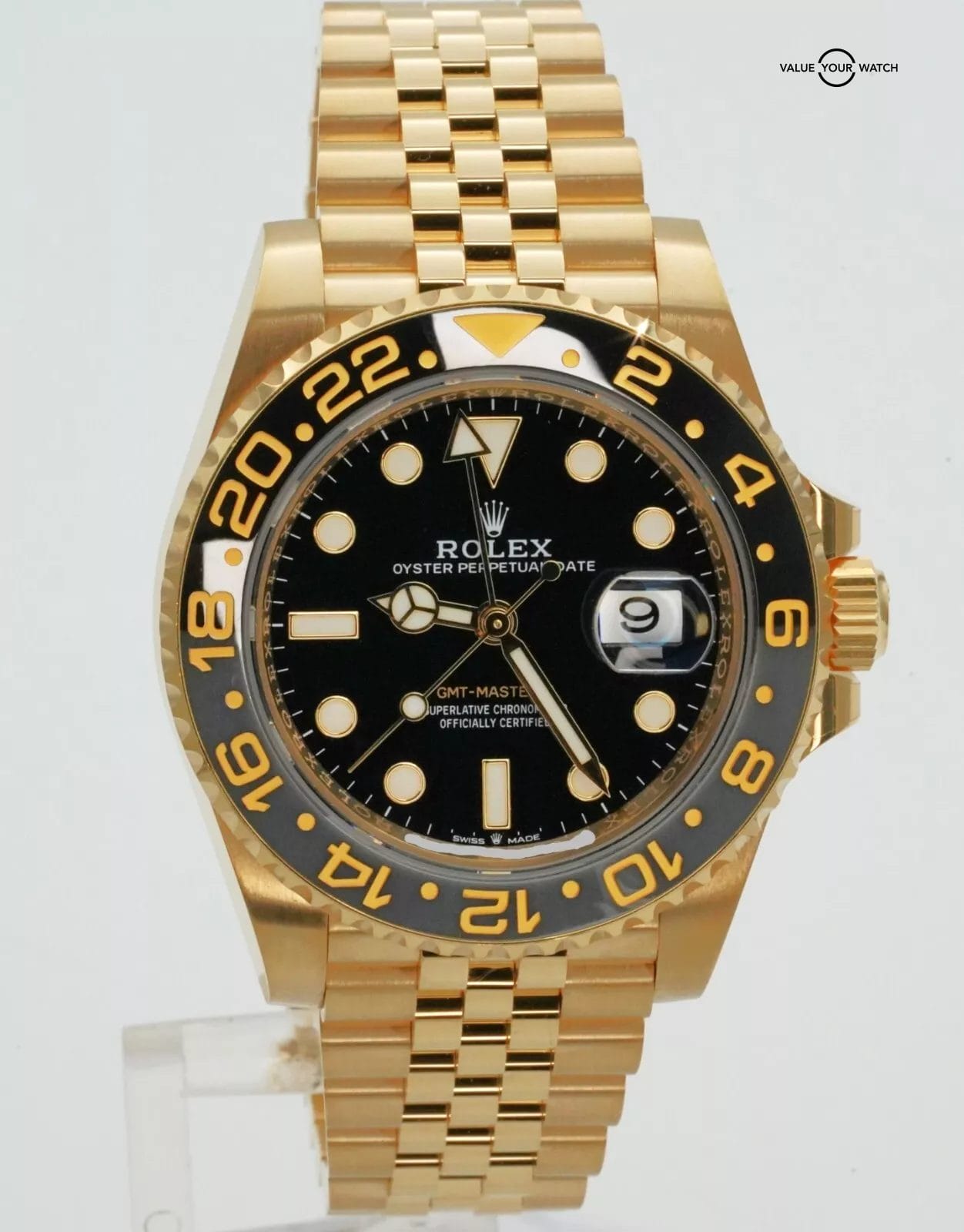 ROLEX GMT-Master II 126718GRNR 18K Yellow Gold Jubilee Black Dial 2023 B/P! - Image 13