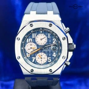 Audemars Piguet Royal Oak Offshore Blue Dial 42mm 26470ST.OO.A027CA.01 Full Set!