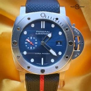 Panerai Luminor Submersible Blue Dial Quarantaquattro Luna Ross Watch PAM01391