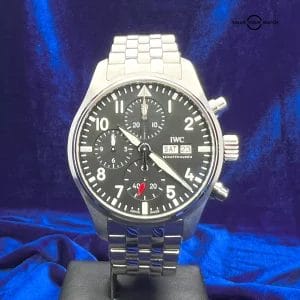 IWC Pilot's Chronograph 41mm Black Dial Men's Watch - IW388113 (2023 Full Set)