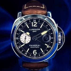 Panerai Luminor GMT PAM00088 Steel Black Dial Travel Box Extra Straps PAM88