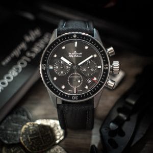 Blancpain Fifty Fathoms Bathyscape Chronograph 43mm Steel Watch – BOX & PAPERS – 5200-1110-B52A