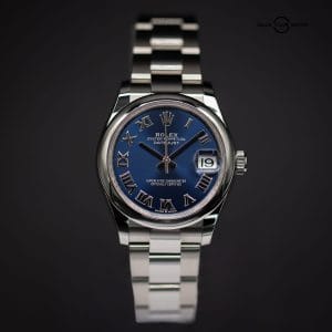 ROLEX Datejust 31mm, Blue Roman Dial, Oyster Bracelet, Ref. 278240, Complete Set