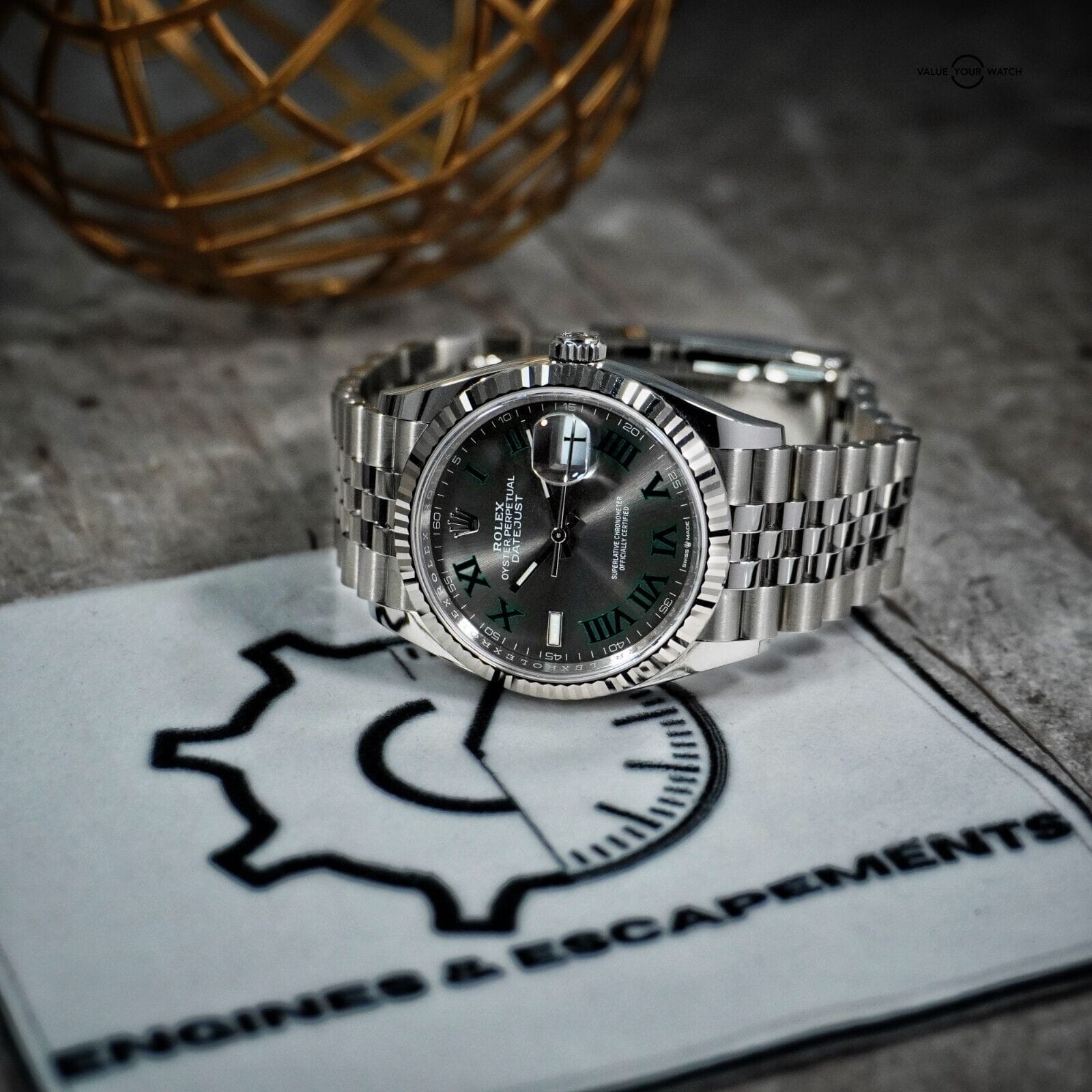 Rolex Datejust 36mm 126234 Wimbledon Jubilee White Gold Bezel Complete set - Image 6