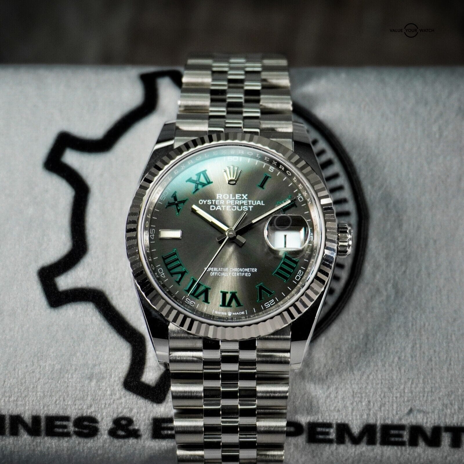 Rolex Datejust 36mm 126234 Wimbledon Jubilee White Gold Bezel Complete set - Image 7