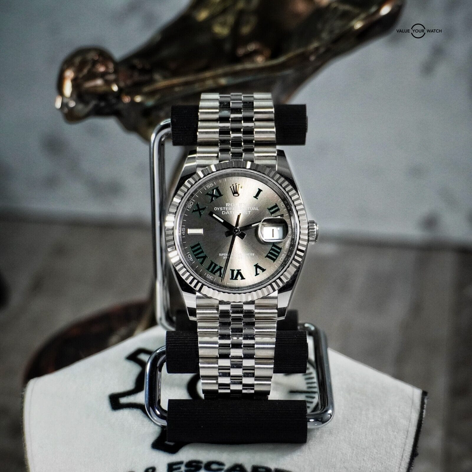 Rolex Datejust 36mm 126234 Wimbledon Jubilee White Gold Bezel Complete set - Image 8