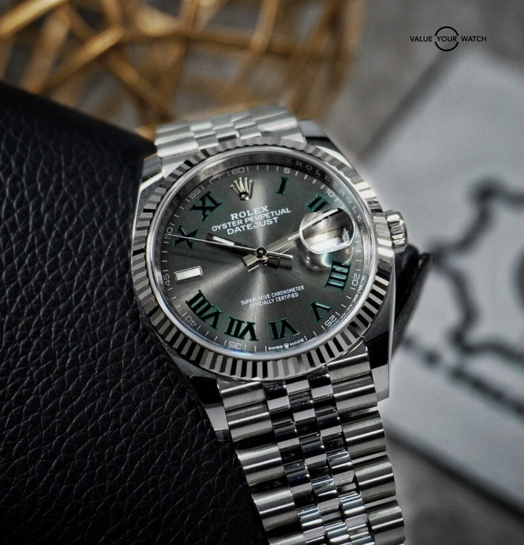 Rolex Datejust 36mm 126234 Wimbledon Jubilee White Gold Bezel Complete set - Image 9