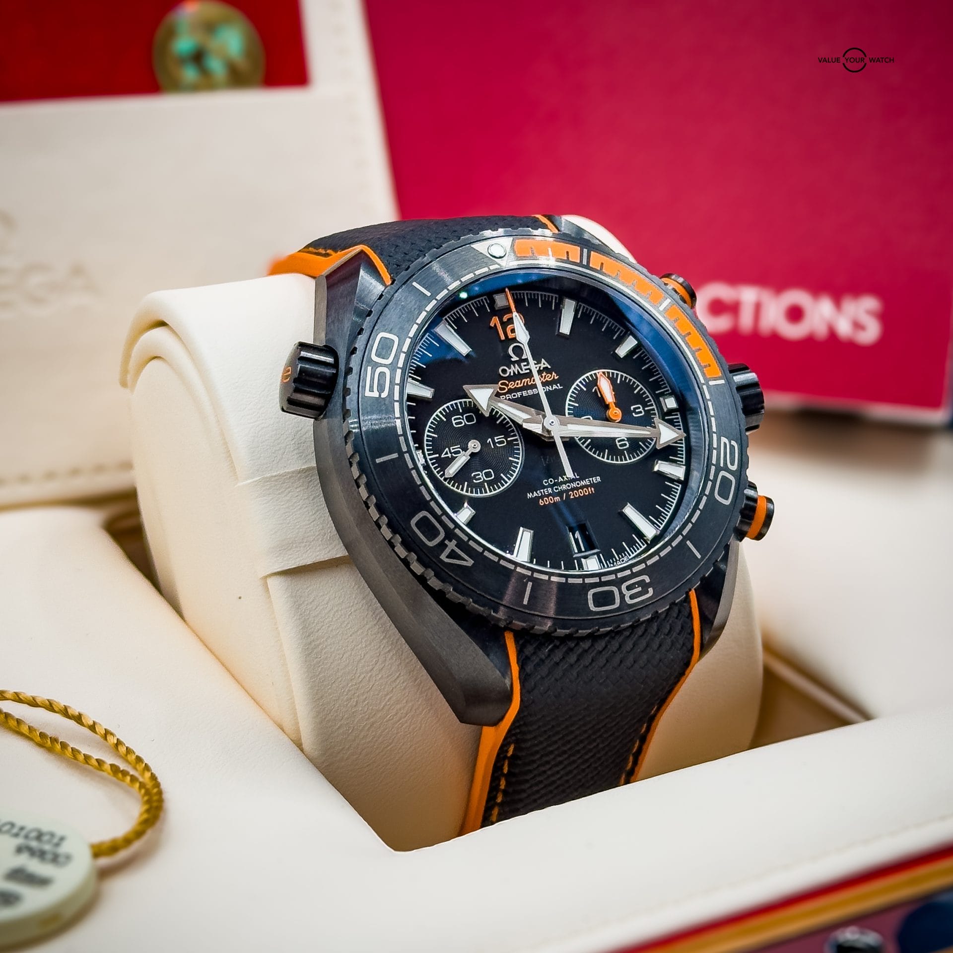 Omega Seamaster Planet Ocean Deep Black Chrono Orange 600M 45.5mm Complete Set 215.92.46.51.01.001 - Image 15