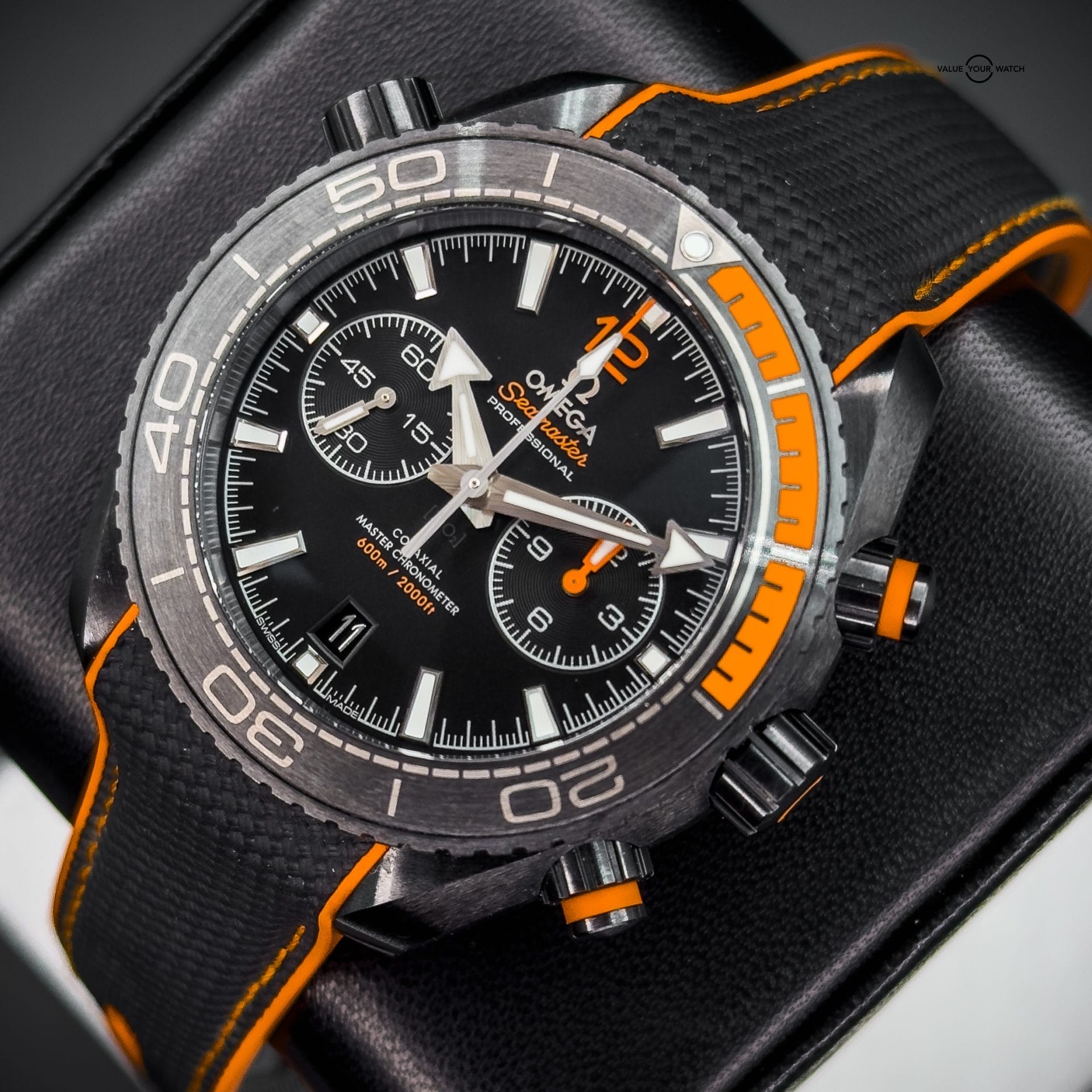 Omega Seamaster Planet Ocean Deep Black Chrono Orange 600M 45.5mm Complete Set 215.92.46.51.01.001 - Image 17