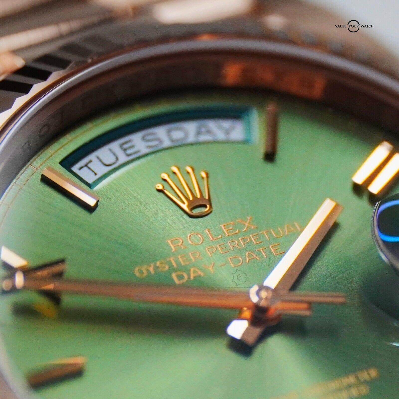 Rolex Day-Date 228235 Olive Dial President Bracelet Unworn BNIN B&P - Image 4