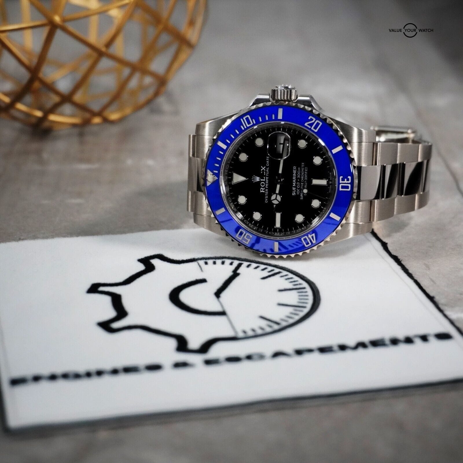 Rolex Submariner Cookie Monster 126619LB 41mm White Gold Blue Bezel B&P - Image 6