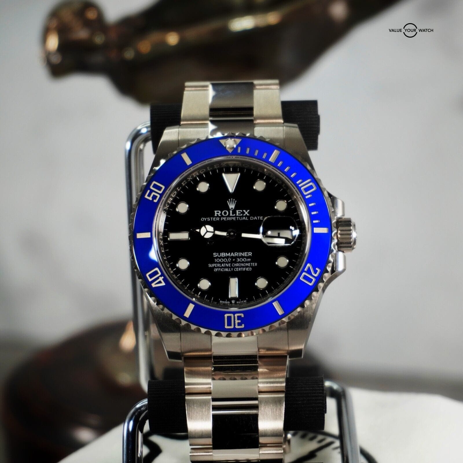 Rolex Submariner Cookie Monster 126619LB 41mm White Gold Blue Bezel B&P - Image 7