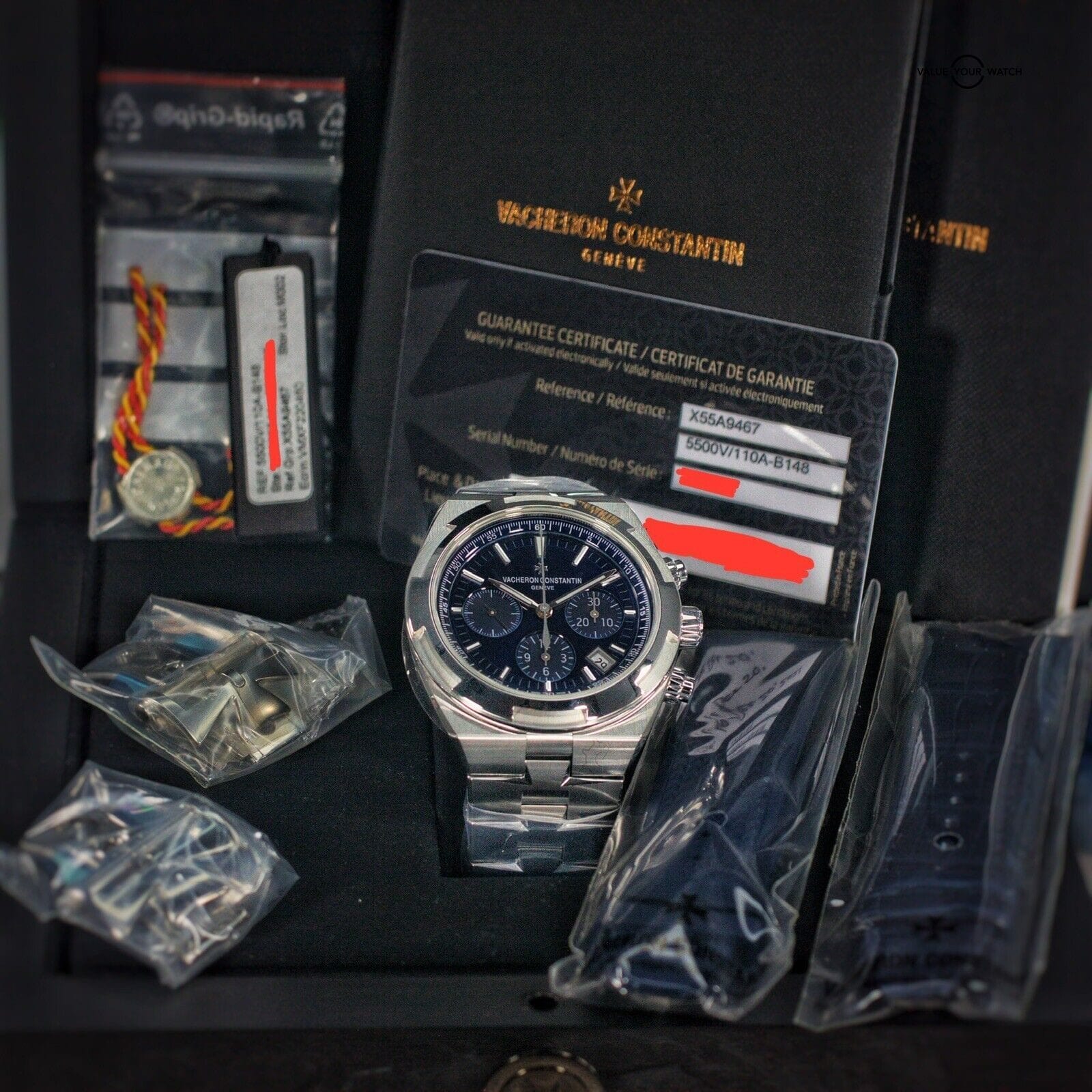 Vacheron Constantin Overseas Blue dial UNWORN complete set - 5500V/110A-B148 - Image 3