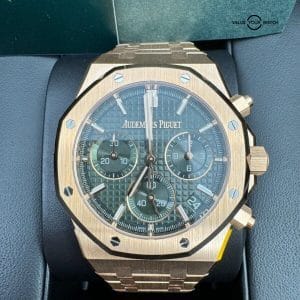 2023 Unworn Green Dial Box Papers AP Audemars Piguet 18k Rose Gold 41mm 26240OR